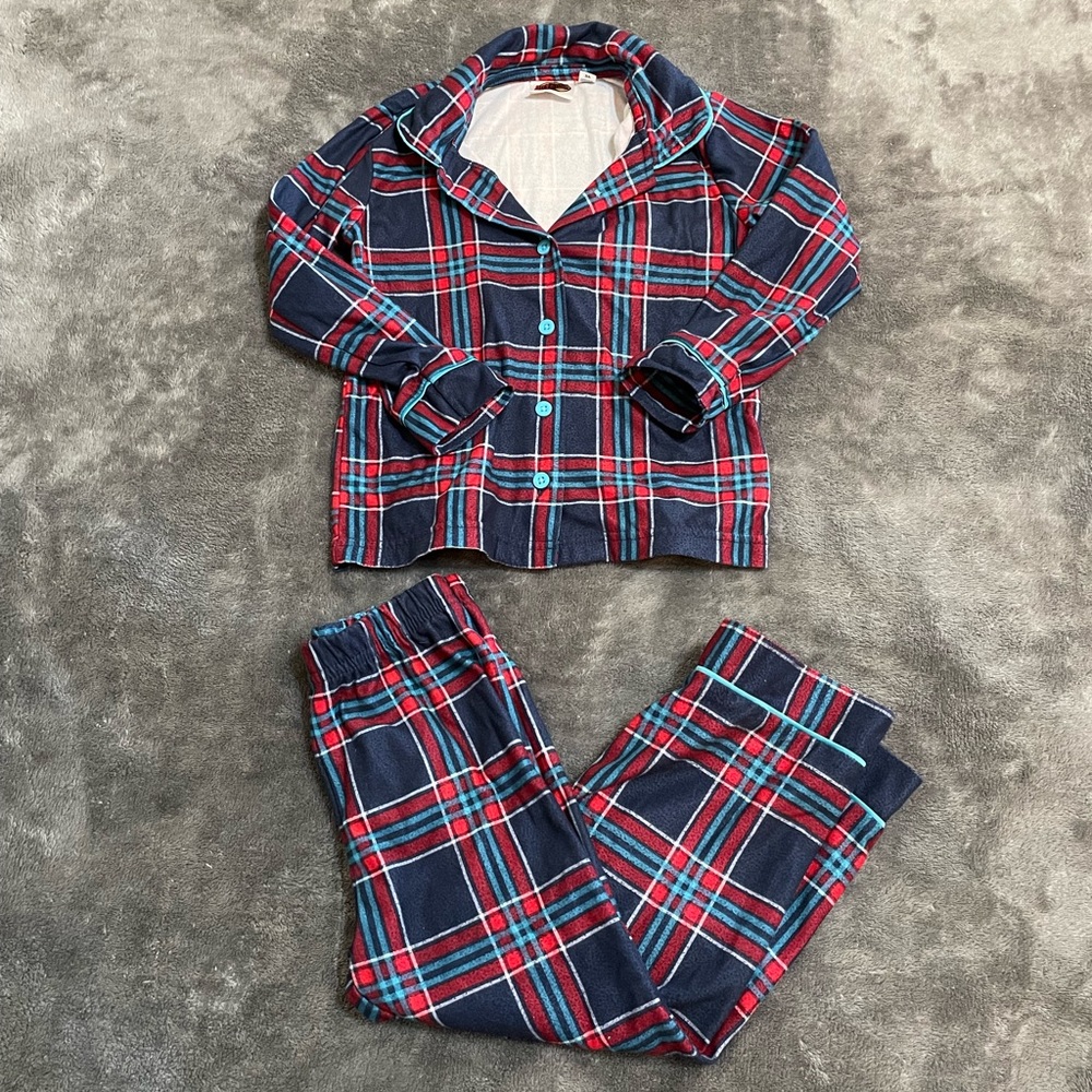 Outdoor Kids Plaid Pajama Set